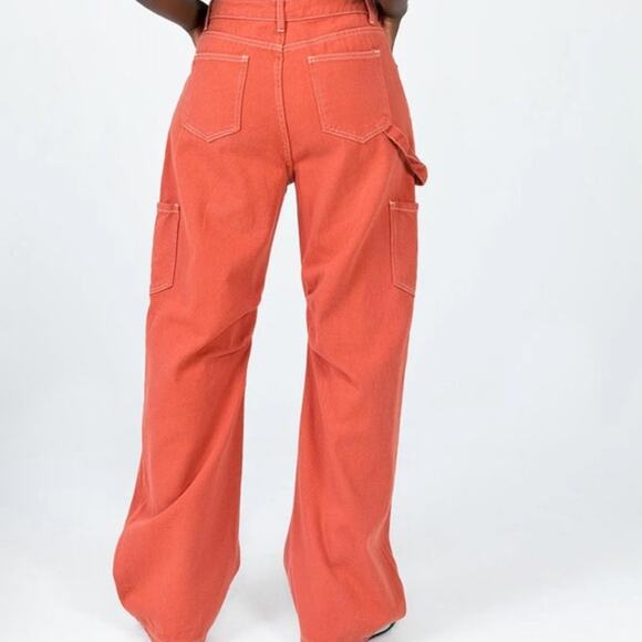Princess Polly Lioness Miami Vice Pants Red size S - Picture 2 of 9